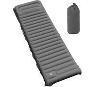 YITAHOME Colchoneta autoinflable, colchón de Aire Grueso Ultraligero Resistente al Agua con Bomba y Almohada integradas, colchón con Bomba de pie y Bolsa de Transporte para Viajes (Gris)