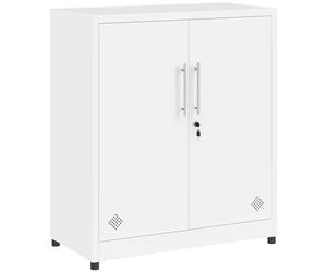 YITAHOME Gabinetes de Almacenamiento de 2 Puertas, archivadores de Metal con Llave, Armario de Almacenamiento Independiente con 2 estantes Ajustables, Armario Organizador de baño, archivadores para