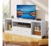 YITAHOME Mueble de TV de 148 cm para televisores de hasta 65 Pulgadas con 2 Puertas, 3 Niveles Ajustables, Centro de Entretenimiento para Sala de Estar y Dormitorio