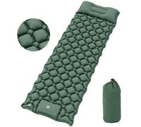 YITAHOME Tapete de Camping, Ultraligero autoinflable con Bomba y Bolsa integradas, Almohada Grande, colchón Inflable portátil Impermeable para Exteriores, Camping, Senderismo (Verde Primavera)