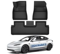 YITAHOME Tesla Model 3 Highland - Juego de Alfombrillas Antideslizantes para Todo Tipo de Clima, 3D, Impermeables, para Todo Tipo de climas, Antideslizantes, compatibles con Solo el Modelo 3 Highland