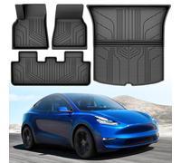 YITAHOME Tesla Model Y - Alfombrillas Antideslizantes para Todo Tipo de Clima, 3D, Impermeables, de Goma, compatibles con el Modelo Y 2024, 2023, 2022, 2021, 2020 (4 Unidades)