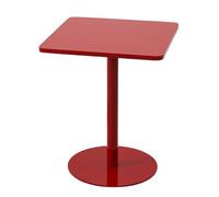 YITAYMLI Pequeña Mesa Auxiliar Cuadrada de Hierro para Exteriores, Mesa de negociación y café para Bebidas para Espacios pequeños, fácil Montaje, para Sala de Estar.(Red,48cm/18.9in)