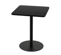 YITAYMLI Pequeña Mesa Auxiliar Cuadrada de Hierro para Exteriores, Mesa de negociación y café para Bebidas para Espacios pequeños, fácil Montaje, para Sala de Estar.(Black,48cm/18.9in)