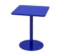 YITAYMLI Pequeña Mesa Auxiliar Cuadrada de Hierro para Exteriores, Mesa de negociación y café para Bebidas para Espacios pequeños, fácil Montaje, para Sala de Estar.(Blue,48cm/18.9in)