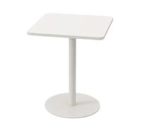YITAYMLI Pequeña Mesa Auxiliar Cuadrada de Hierro para Exteriores, Mesa de negociación y café para Bebidas para Espacios pequeños, fácil Montaje, para Sala de Estar.(White,48cm/18.9in)