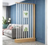 YITAYMLI Separador de Ambiente Moderno para Entrada,Pantallas de privacidad, Columna de separación,de Suelo a Techo, decoración de Entrada en Madera Independiente.(Light Walnut+White,108cm/42.5in)