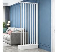 YITAYMLI Separador de Ambiente Moderno para Entrada,Pantallas de privacidad, Columna de separación,de Suelo a Techo, decoración de Entrada en Madera Independiente.(White+White,68cm/26.8in)