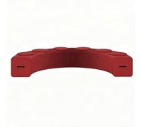 YITAYMLI Taburete Plegable de Papel Kraft con cojín, reposapiés portátil para Varias Personas, Banco de Papel Tipo Panal Extensible Tipo acordeón de 440 lbs, para Oficina(Red,6 Seats)