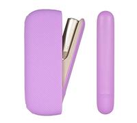 YiTenn 2 en 1 set de funda protectora con tapa lateral para IQOS iluma, accesorios Material silicona + plástico ABS (morado)