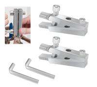 Yitexin 2 Conjunto extractor de tornillos rotos, 1/2 "& 3/4" grifo desnudado tornillo extractor, fácil para salir perno rota llave herramienta de eliminación de rosca para hombres (Plata)