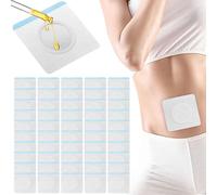 Yitexin 50 Piezas Desechables castor oil pack para ombligo, 3,9 pulgadas autoadhesivo impermeable castor oil patches, Altamente absorbente Antifugas aceite ricino, Sin lavado (50)