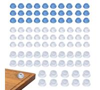 Yitexin 90 Piezas 4 Tallas Topes de Goma Antideslizante para Muebles, Tocos de Goma para Patas, Almohadillas Amortiguadoras Protectores para Patas de Sillas (Transparente, 4 Tallas)