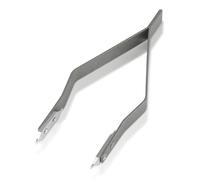 Yitexin Pinzas de barra de resorte de reloj en forma de V, alicates de barra de resorte de aleación de aluminio, pinzas de extracción de pasadores de correa de reloj, herramienta de montaje para