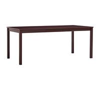 YITHOPI Mesa de comedor, bar, sofá, consola, mesa de salón, mesa de comedor, color marrón oscuro, 180 x 90 x 73 cm, madera de pino
