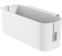 Yitobici Organizador colgante para cama, cestas colgantes con 2 ganchos extraíbles, resistente para mesita de noche, dormitorio, familia y oficina. Blanco.
