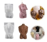 YITONGF 3D Moldes de Silicona para Velas, cuerpos masculinos y femeninos moldes de silicona para velas,Kit de Fabricación de DIY Kit para hacer velas,moldes velasPara hacer aromaterapia y velas