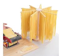 YITONGFU Secador de Pasta, Secador de Pasta Plegable, secador de Pasta Grande de Madera con 9 Brazos extraíbles, Reutilizable para hasta, Altura 45 cm