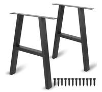 YITYDaMai 2 PcsPatas para Mesas 40 cm Alto x 30,5 cm Ancho, Patas Mesa Comedor, Pata Mesa Metalica en Forma de A, Patas para Escritorio Banco, Barra de Desayuno, con Tornillos