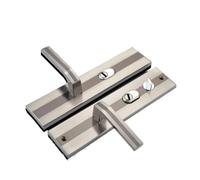YIUMLHHH Panel de manija de puerta de seguridad, sólido, for interiores, con doble pestillo for puerta de baño y balcón, cerradura for puerta, herrajes for muebles(A,Door thickness 7cm)