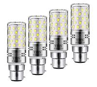 Yiun B22 LED Corn Bulbs12W, Equivalente 100W incandescente, 1200LM, blanco frío 6000K Bulbs de la lámpara LED, decorativo Candle Base B22, la lámpara no regulables LED, paquete de 4