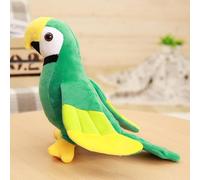 YIUNL Lindo y Realista Loro Guacamayo de río Juguete de Peluche Loro Kawaii Loro de Peluche muñecas decoración de habitación para niños cumpleaños 25 cm Verde