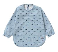 Yiupea Babero de Manga Larga Antimugre - Lavable a Máquina, Impermeable y de 6 a 24 Meses para el Destete del Bebé BLW, Baberos Combinados para la Alimentación del Bebé-Azul