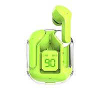 YIUPEDRFG Auriculares Bluetooth Mi con Pantalla LED para emparejamiento instantáneo y Sonido Envolvente, con tecnología de Resistencia al Agua IPX4, Verde, Caja