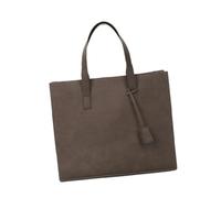 YIUPEDRFG Bolso Tote versátil para Hombre, de Piel sintética, de Gran Capacidad, Ideal para IR al Trabajo, IR Compras o a Fiestas. Ofrece Amplio Espacio para Llevar Todo lo, Café, 41x10x32cm