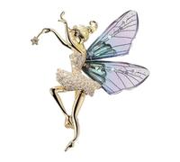 YIUPEDRFG Broche de ángel, insignias, joyas, regalos, atuendo de boda, complemento, broche de bailarina, impresionante accesorio para mujer, de bailarina
