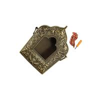 YIUPEDRFG Colgante de oración tibetana hecho a mano, caja de amuleto hermosa aleación cobre que se puede abrir, caja Gawu tibetano, decoración, colección joyas religiosas budistas, decoración,