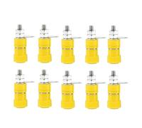 YIUPEDRFG Conector banana de 4 mm, eficiente, con bornes de conexión chapados en cobre. Aplicaciones electrónicas. Nuevo. Material: cobre chapado. Apto para conectores banana 4 mm. Longitud: 33 (1,3