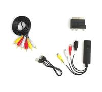 YIUPEDRFG Convertidor de VHS Mini DV Hi8 DVD VCR a Digital Tarjeta de Captura de Audio y Video Convertidor de Cinta Mini DV a Digital ABS VHS a VHSC