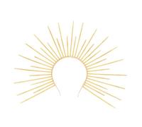 YIUPEDRFG Diadema de Dios del Sol Halo de Halloween Diadema Sol Aro para el Cabello Cosplay Tocado Decorativo Creativo para Opciones Regalo maravillosas Accesorio para el, Oro, 42 x 32 cm