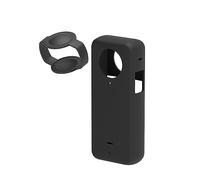 YIUPEDRFG Funda de silicona X3 para cámara Insta 360 - Protección completa Fácil instalación para Insta 360 X3 Gel de sílice, Negro