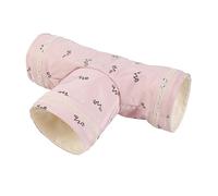 YIUPEDRFG Jaula de túnel para hámster, Juguetes para Conejos, Conejillos de Indias, Color Rosa, 29 x 10 x 10 cm, Rosa, 29x10x10CM
