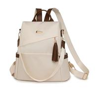 YIUPEDRFG Mochila convertible para laptop para mujer, ideal para llevarla en el equipaje de mano. Ideal para la universidad, el trabajo, la enfermería y ocio, Beige