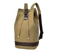 YIUPEDRFG Mochila de Lona para Hombre, Mochila de Viaje, diseño ergonómico para Mayor Comodidad, Senderismo, Gimnasio, Equipaje, Fin Semana, Viajes Aventura, para portátil, Gran Capacidad, Caqui