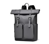 YIUPEDRFG Mochila enrollable, mochila escolar impermeable para hombres y mujeres, deportiva, diseño, capacidad extra grande, ciclismo y, Gris
