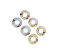 YIUPEDRFG Organización de armarios con ropa de bebé DIY, separadores de tallas de ropa, anillos diseñados, soluciones divisorias de tallas, perchas de, B 6 piezas con tamaños, 9 x 0.3 cm