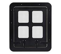 YIUPEDRFG Puerta para Perros, túnel para Perros, Puerta para Gatos pequeños, con Cerradura, Resistente a Impactos, Malla de Nailon, Ventana Exterior Grande, Cerradura de 4 vías.