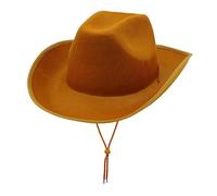 YIUPEDRFG Sombreros De Vaquera Mujeres Niñas Fiesta Carnaval Al Aire Libre Elegante Sombrero De Vaquero Occidental Ala Ancha Hombres Adolescentes Que Es Suave Y Agradable Para La, marrón