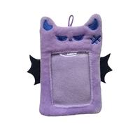 YIUPEDRFG Soporte para sesión fotográfica KPOP de 3 Pulgadas, Funda de para Diablo de Felpa, Funda estética Bonita, Funda para Foto estética, Tarjetero portátil, púrpura