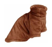YIUPEDRFG Sudadera con Capucha para Gato sin Pelo, cálida y Elegante, Mano de Obra Fina, fácil de Limpiar, Abrigo de Invierno de Lana elástico y Flexible para Gatito, Café XL