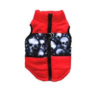 YIUPEDRFG Viste a un Amigo Peludo con Estilo, Chaleco, Chaqueta, Abrigo para Perro, poliéster Flexible y Duradero, Ropa cálida para Invierno para Perros, Rojo, Metro