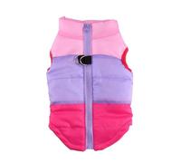 YIUPEDRFG Viste a un Amigo Peludo con Estilo, Chaleco, Chaqueta, Abrigo para Perro, poliéster Flexible y Duradero, Ropa cálida para Invierno para Perros, Rosa roja, Metro