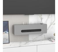 Yiustldd Caja De Almacenamiento con Estante para Router, Organizador De Router De Madera De Pino para La Pared Y La Gestión De Cables, Decodificador De Pared, Caja De Internet,Gris,60cm