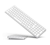 Yivandi Teclado Bluetooth inalámbrico AZERTY para Mac - Conexión estable, Teclas tijeras silenciosas, batería recargable, compatible con iMac, MacBook, Mac Mini y iPad