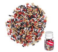 yivom 400 Piezas Piedras Mechero con Botella de Almacenamiento, Piedras para Mechero, Universal para Encendedor Lighter Flint para encendedores Zippo y Clipper (Multicolor)