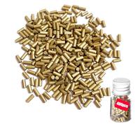 yivom 400 Piezas Piedras Mechero con Botella de Almacenamiento, Piedras para Mechero, Universal para Encendedor Lighter Flint para encendedores Zippo y Clipper (Dorado)